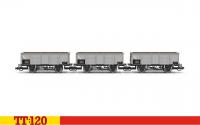 TT6061 Hornby MDO 21 Ton Mineral wagon number B315882 - BR Grey Triple Pack